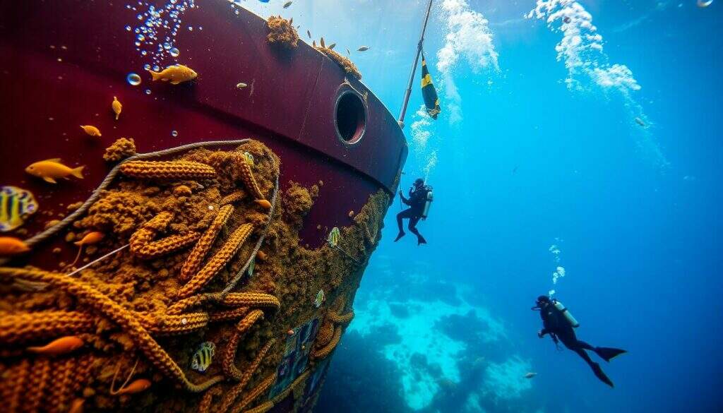 remoção de incrustações marinhas